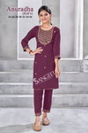 Anuradha By Sangeet Viscose Rayon Kids Girls Wear Kurti With Bottom Set Wholesale Online